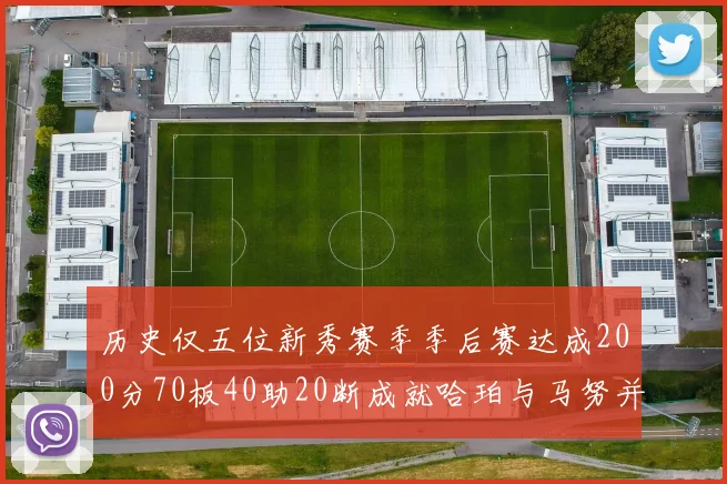 历史仅五位新秀赛季季后赛达成200分70板40助20断成就哈珀与马努并肩而立